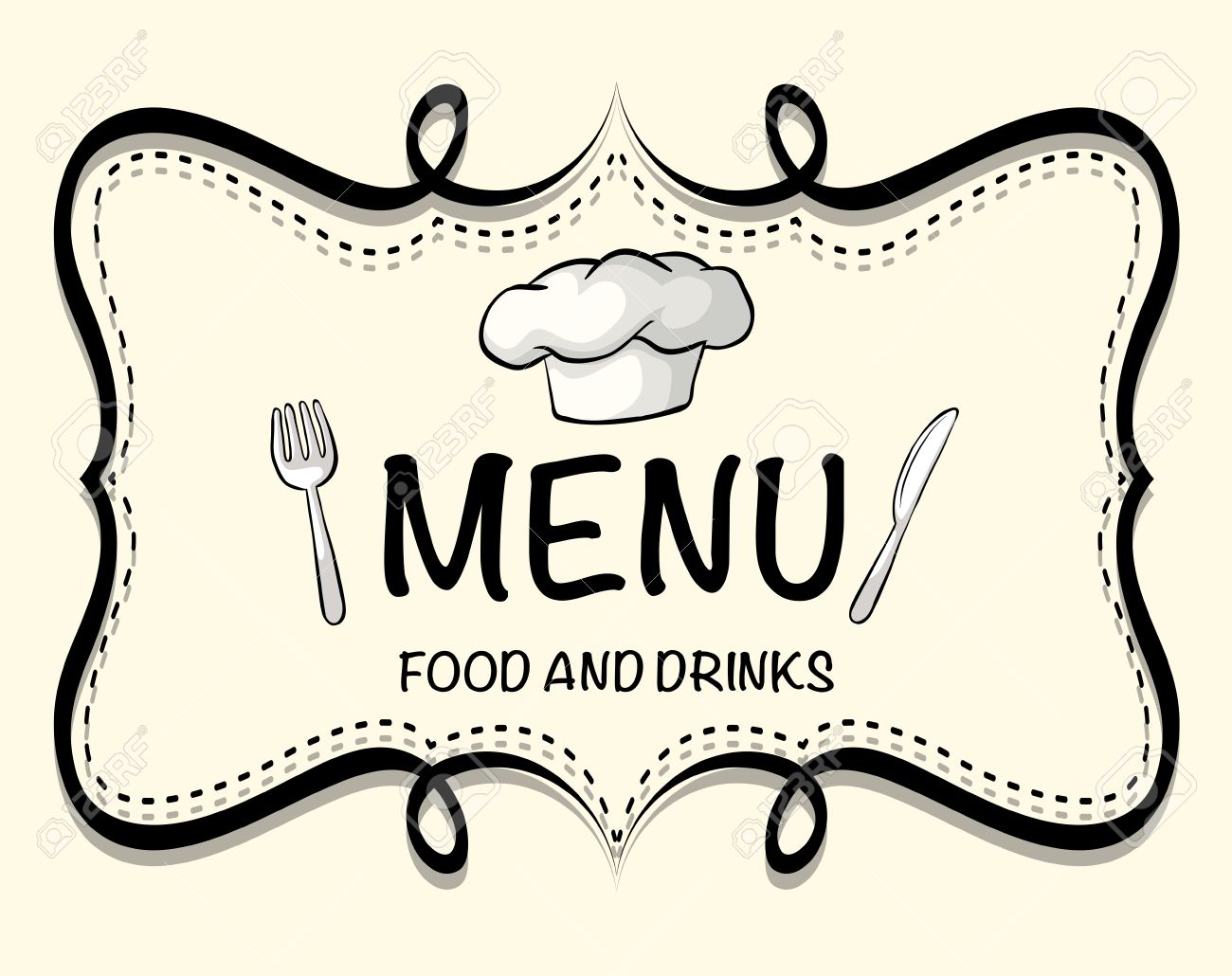 logo design of restaurant menu illustration royalty free cliparts menu clip arts