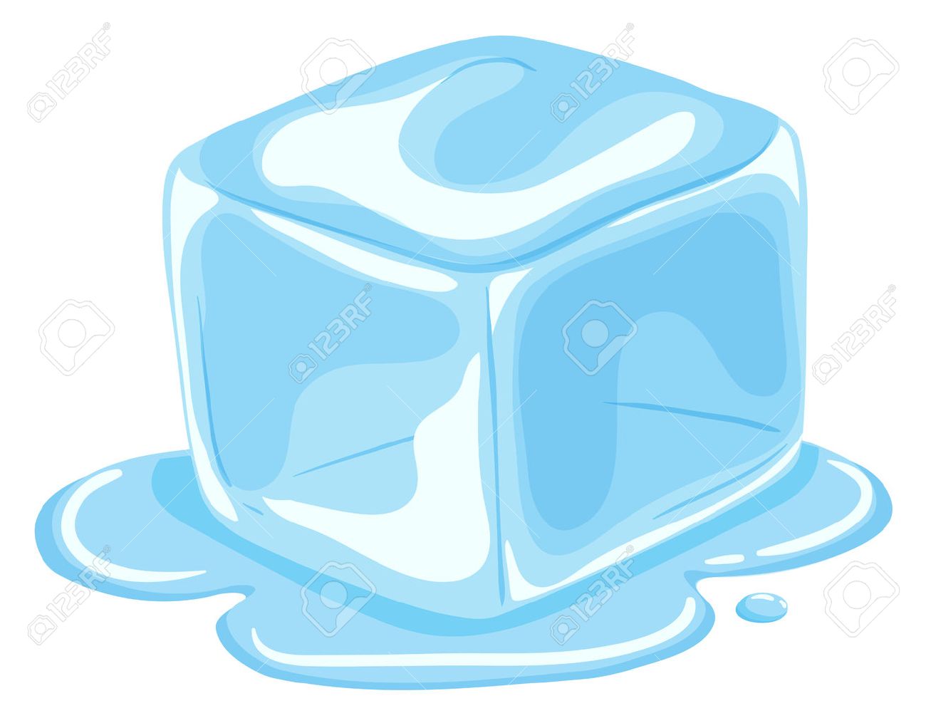 Stück Eiswürfel Schmelz Illustration Lizenzfrei Nutzbare Vektorgrafiken Clip Arts Illustrationen Image 48902205