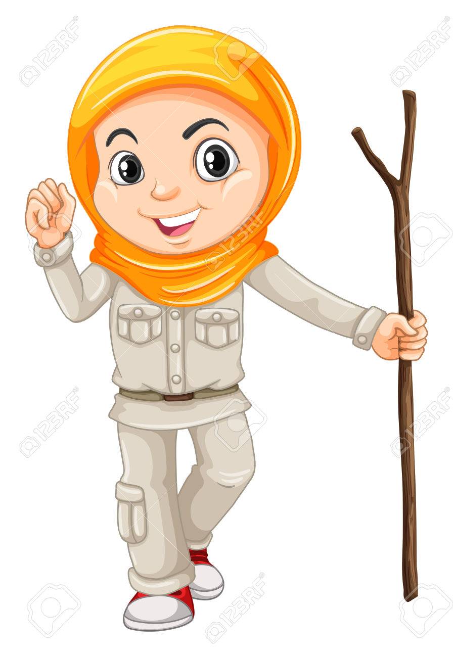 camping walking stick