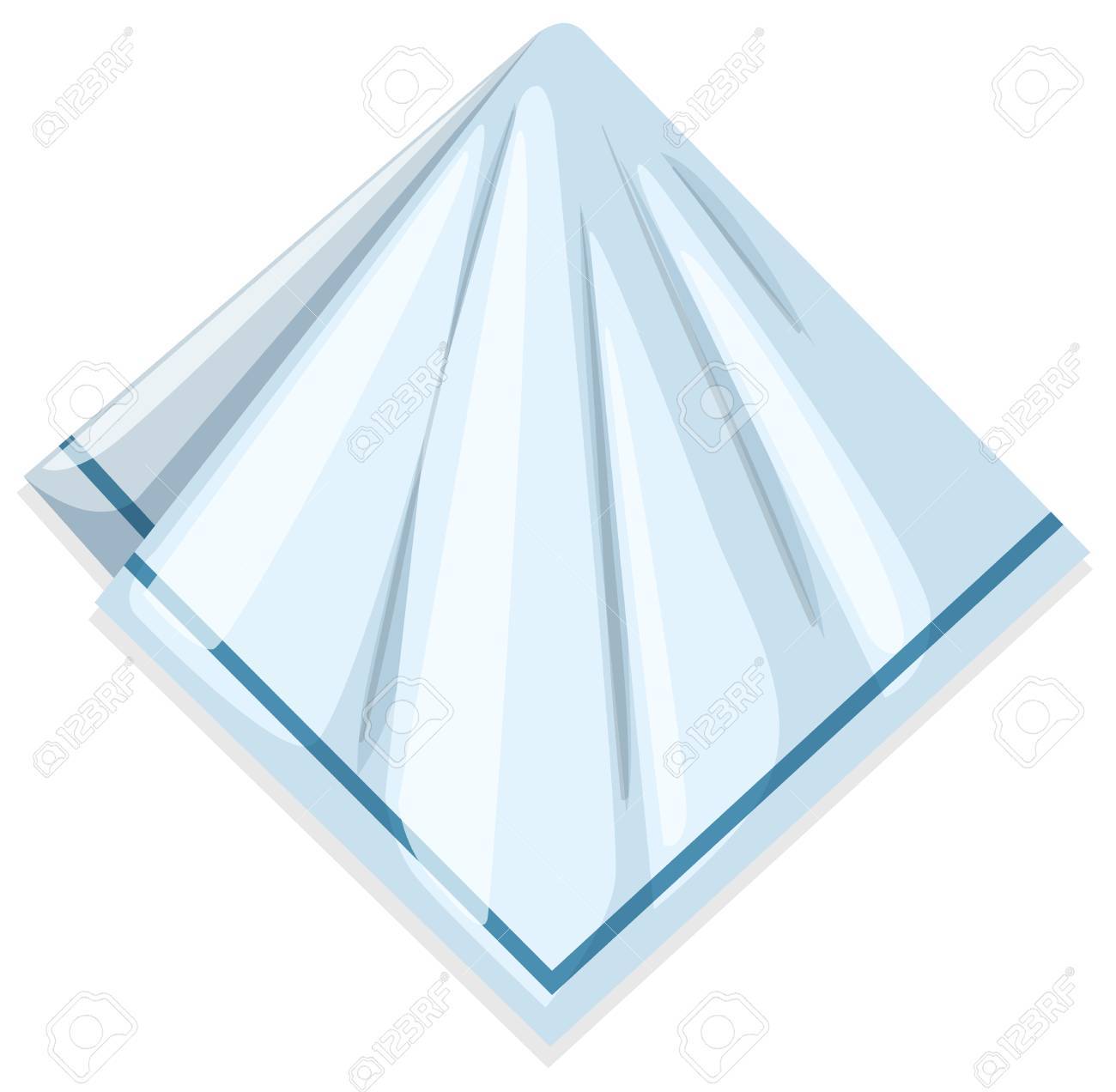 Dining Napkin Floded In Square Illustration Royalty Free SVG, Cliparts,  Vectors, and Stock Illustration. Image 55999912.