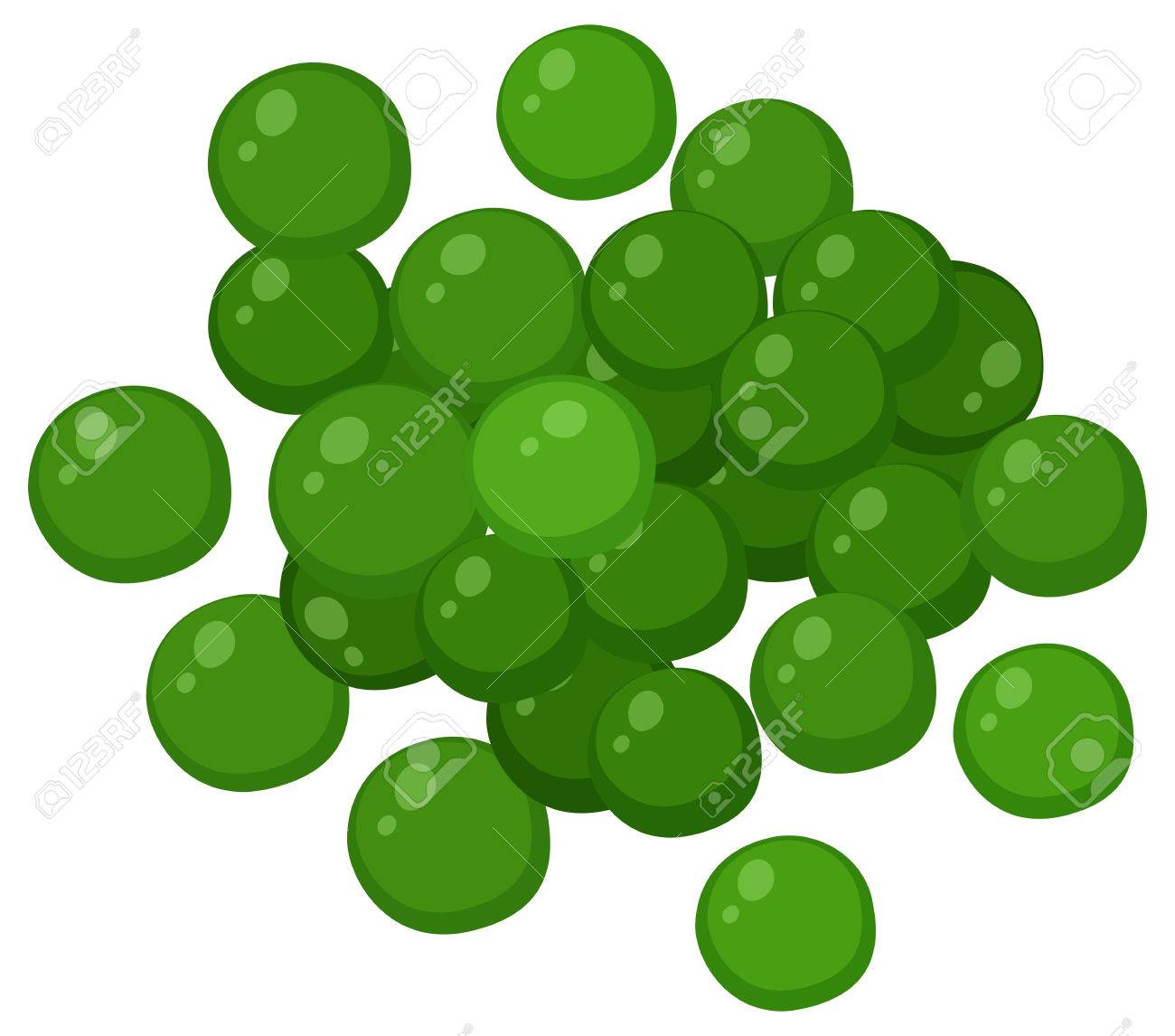Green Peas On White Background Illustration Royalty Free Cliparts Vectors And Stock Illustration Image