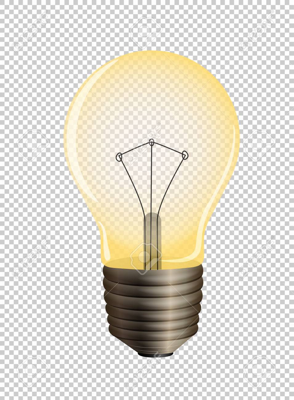 透明な背景イラストを電球のイラスト素材 ベクタ Image