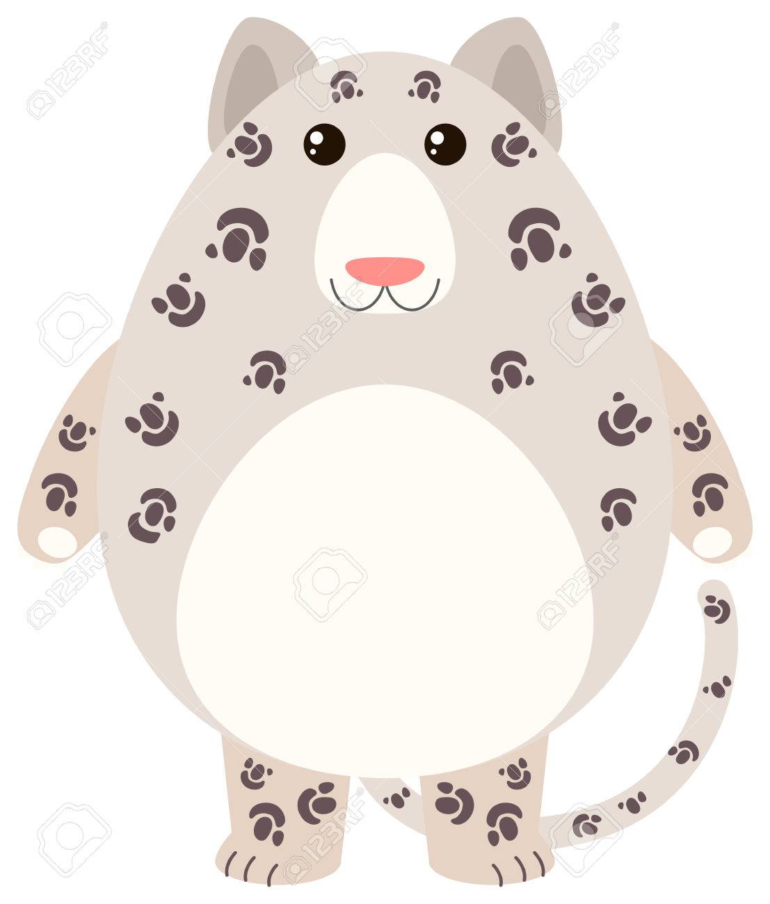 幸せそうな顔イラスト ヒョウのイラスト素材 ベクタ Image