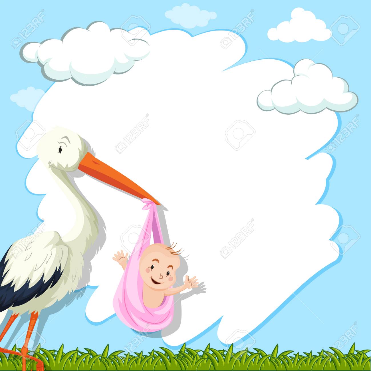baby border template