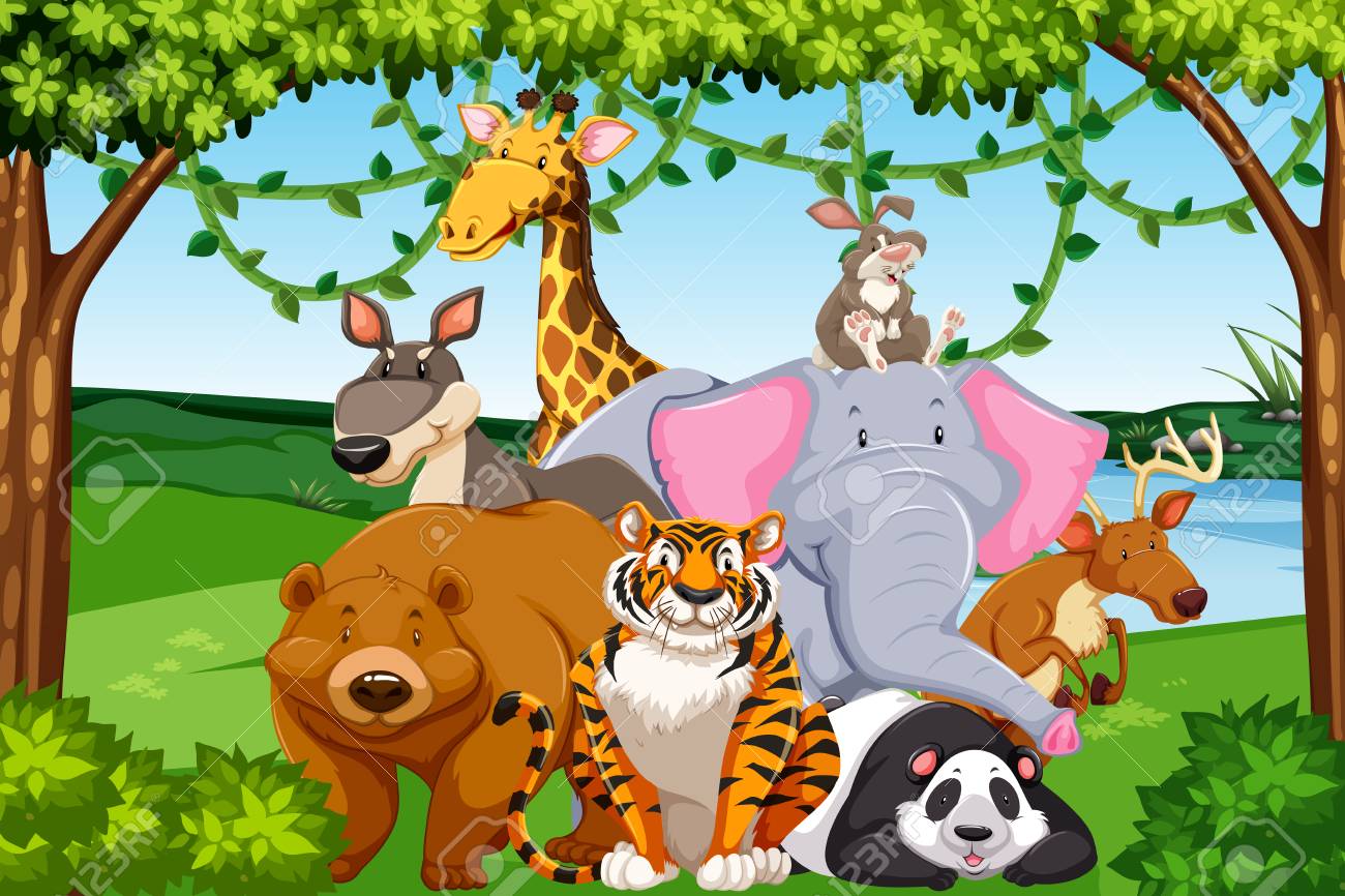 Wild Animals In The Forest Illustration Royalty Free SVG, Cliparts, Vectors, And Stock Illustration. Image 111632803. Wild Animals In The Forest Illustration Royalty Free SVG, Cliparts, Vectors, And Stock Illustration. Image 111632803.