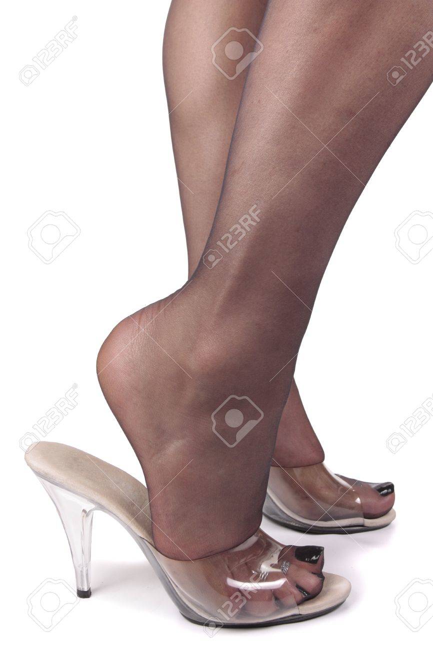 high heels und strumpfhose