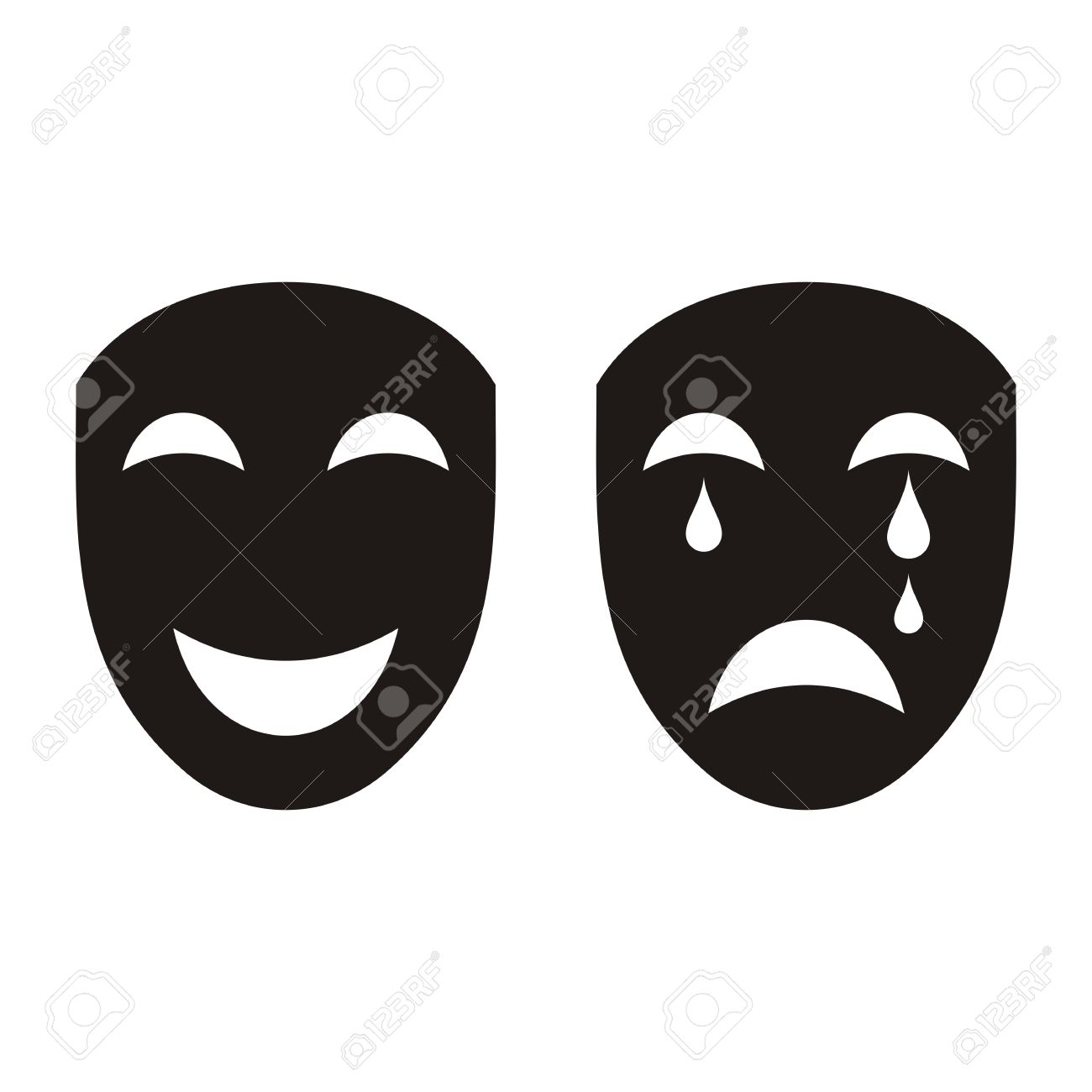 two black happy and