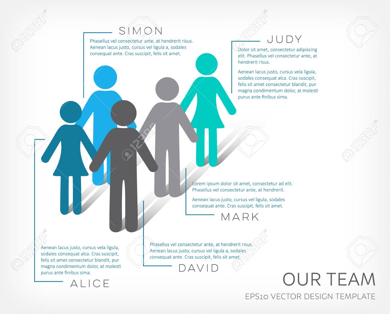 Vector Infographic Our Team Icon Royalty Free Cliparts Vectors And Stock Illustration Image 86699551