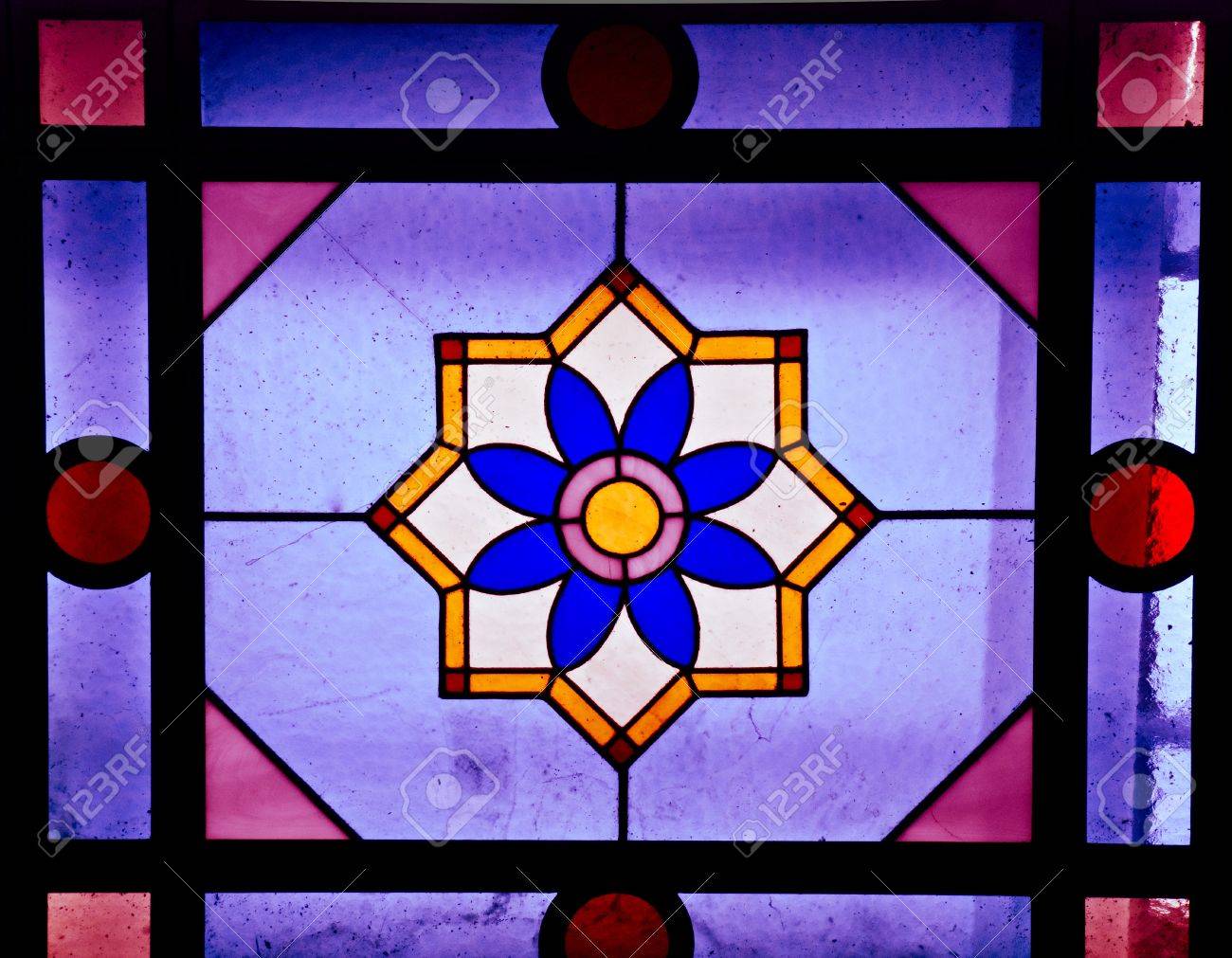 colorful stained glass texture useful as a background stock photo stained glass texture