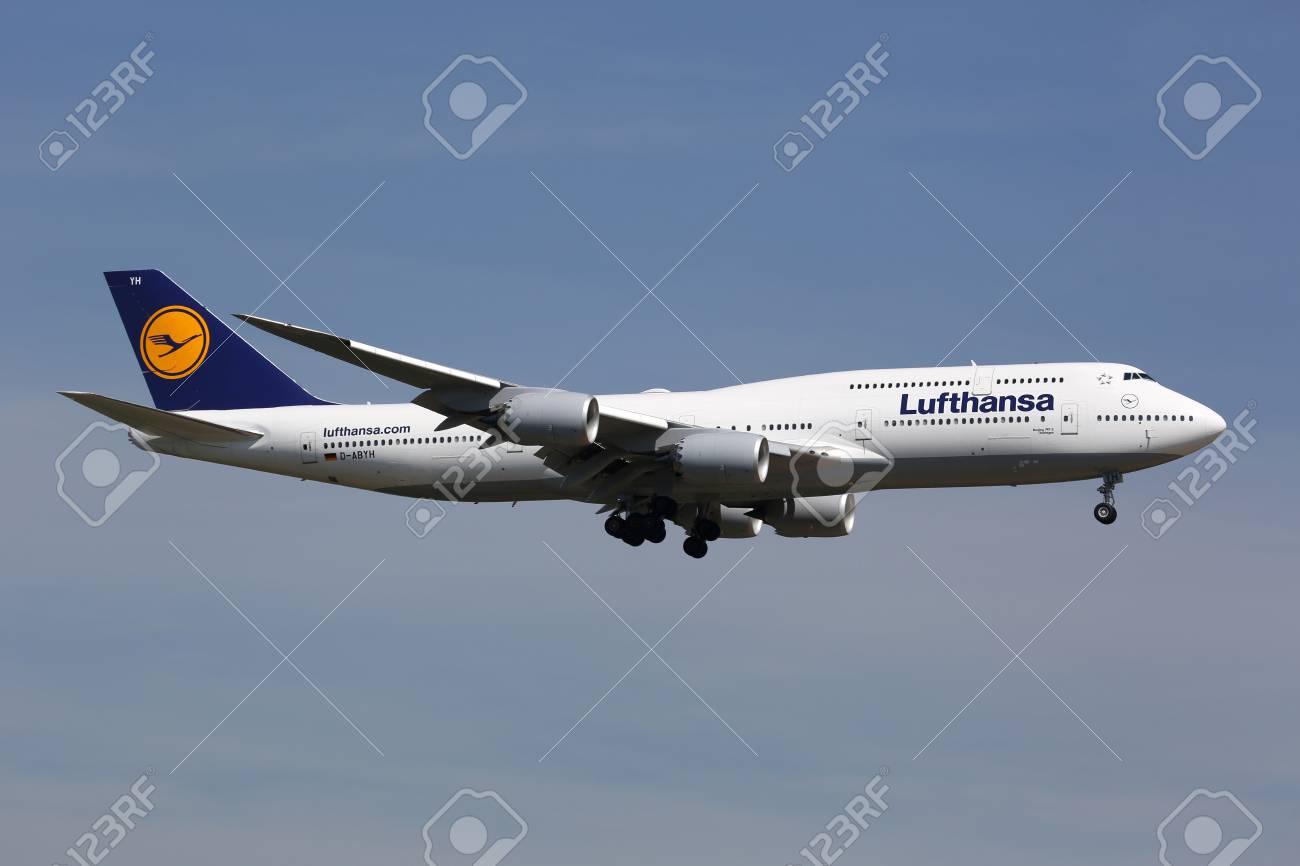 Frankfurt Germany June 19 2013 A Lufthansa Boeing 747 8