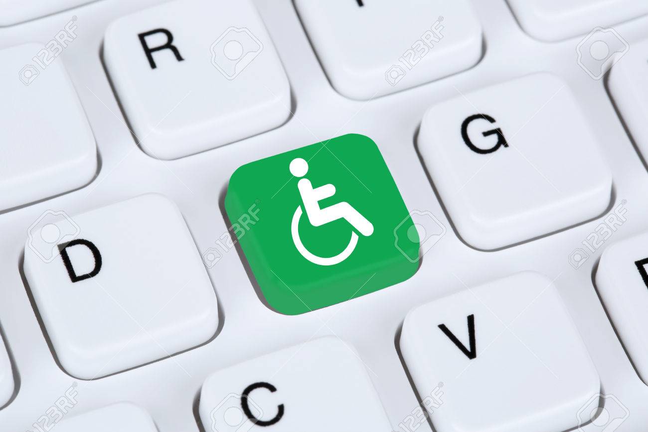 Web accessibility online on internet website computer for handicap people with disabilities - 45690658 Web accessibility online on internet website computer for handicap people with disabilities - 45690658