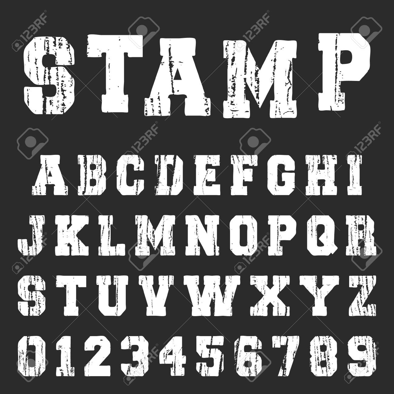 old textured alphabet font template vintage letters and numbers varsity letters font
