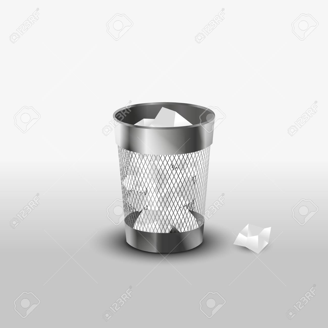paper garbage can