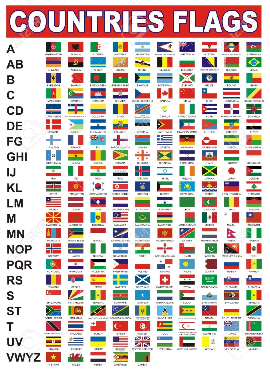countries flags royalty free cliparts vectors and stock