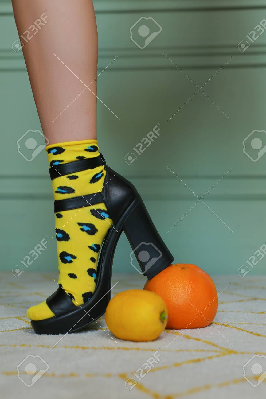 lemon high heels
