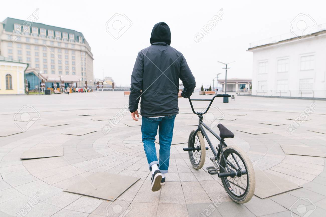 walking a bike