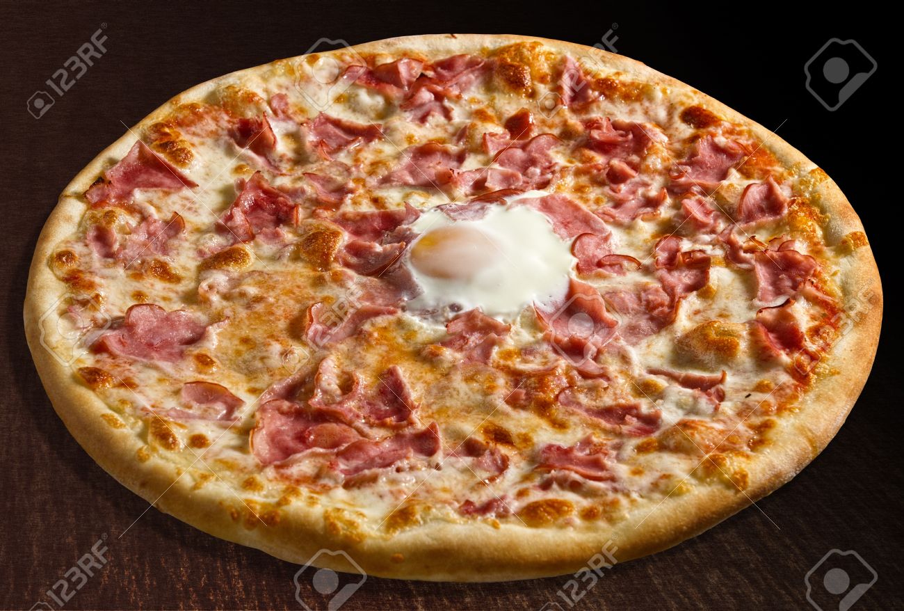 Pizza O Sole Mio With Baked Egg And Ham 