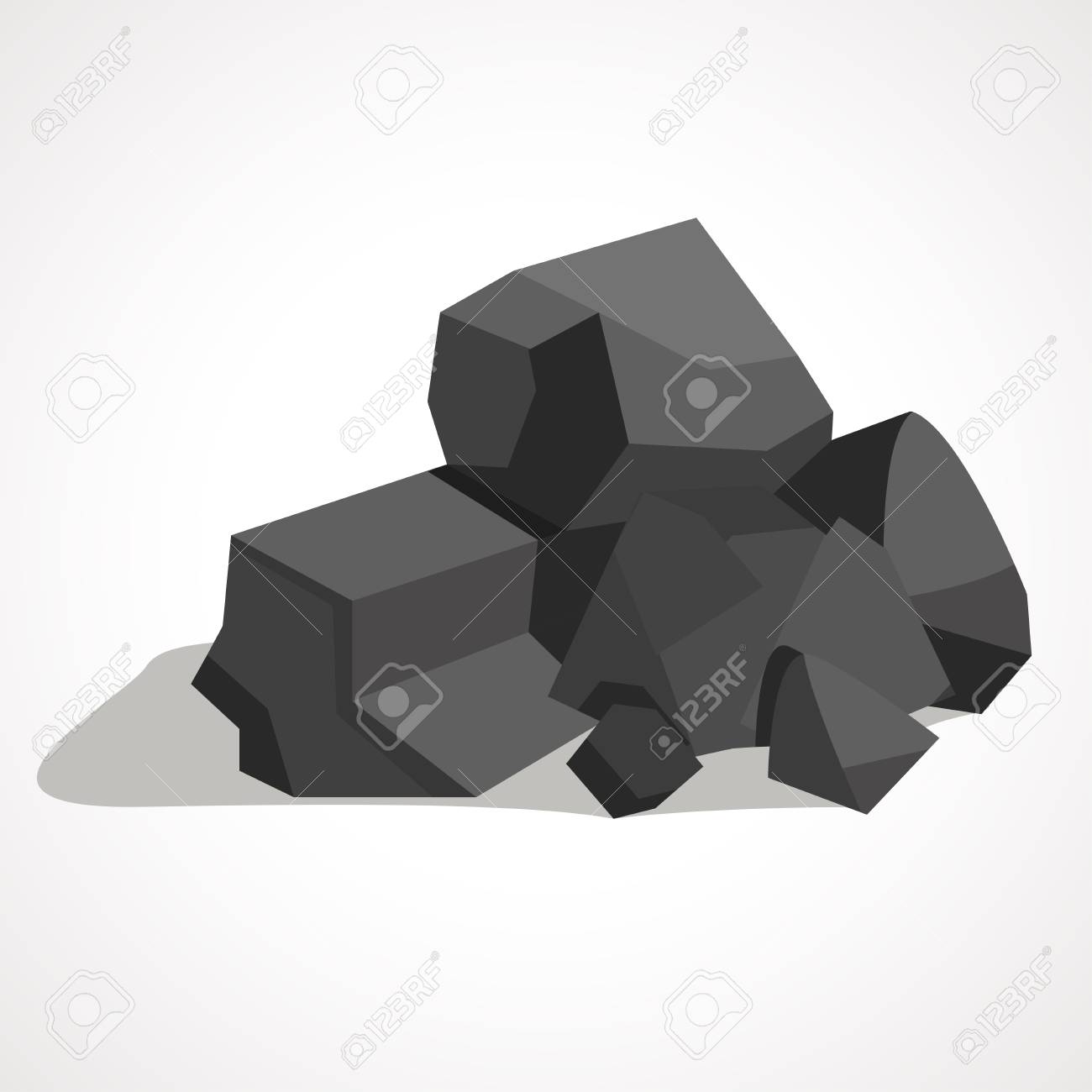 black minerals from the mine coal which is mined in the mine