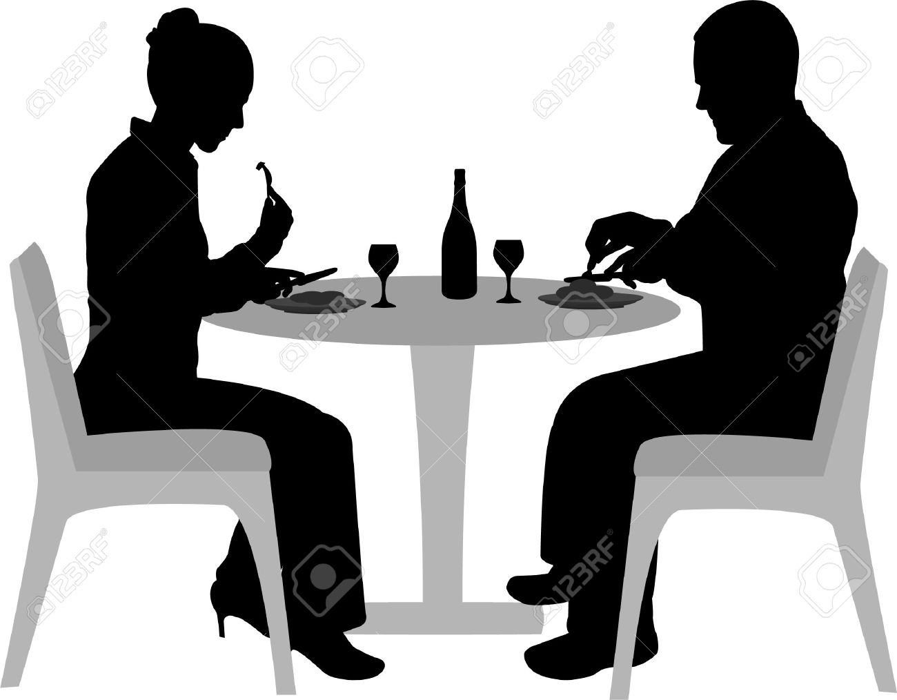Silhouette Table à Manger