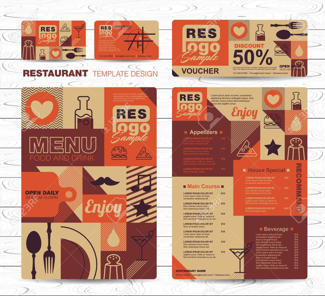 menu template design