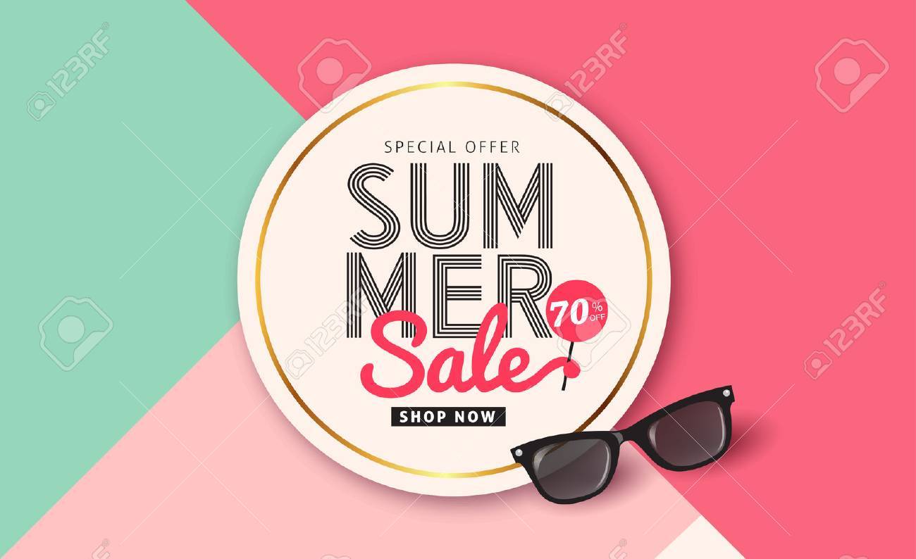 Summer sale pattern layout for banners,Wallpaper,flyers, invitation, posters, brochure, voucher discount.Vector illustration template. - 74216992 Summer sale pattern layout for banners,Wallpaper,flyers, invitation, posters, brochure, voucher discount.Vector illustration template. - 74216992