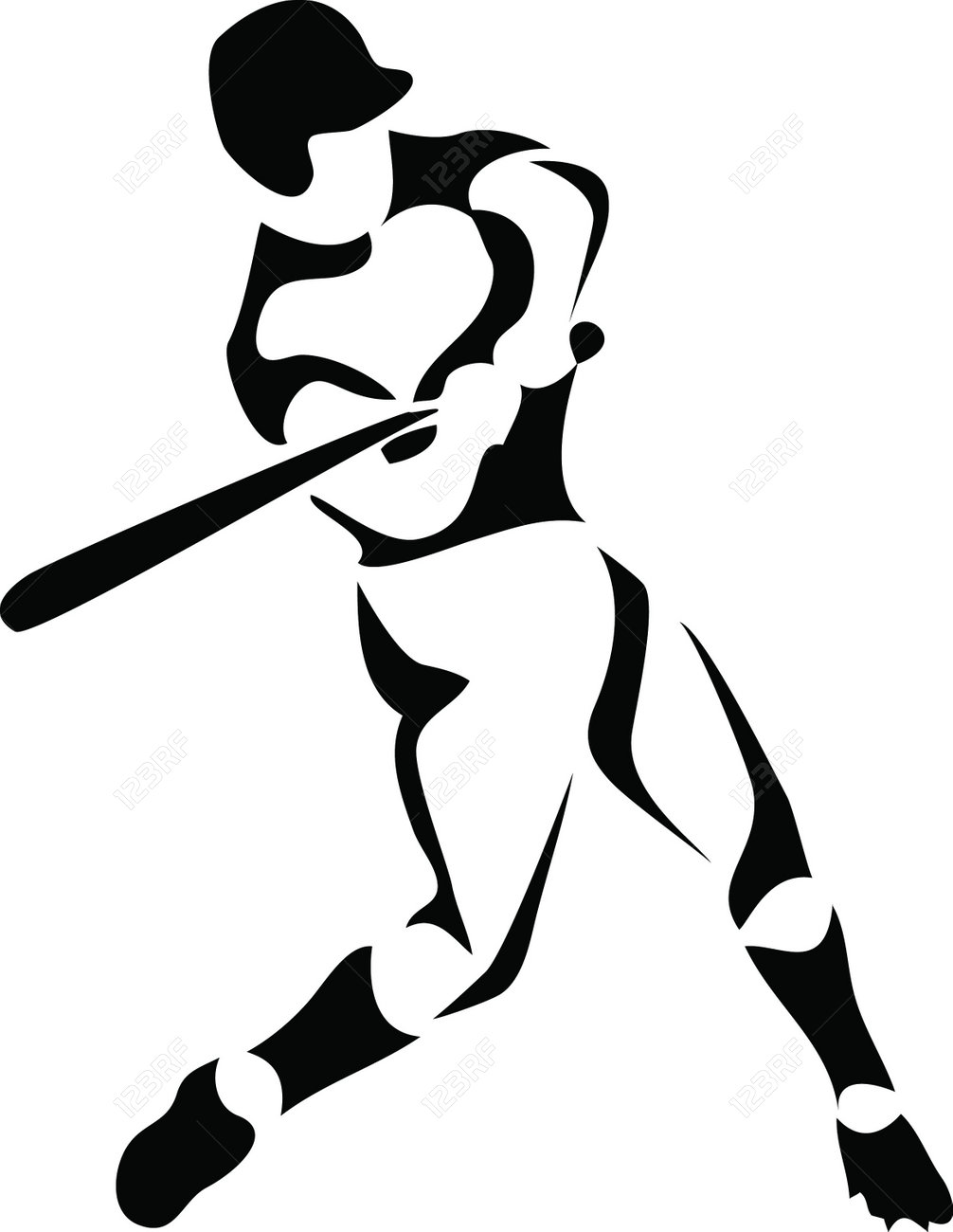 プロ野球選手のイラスト素材 ベクタ Image