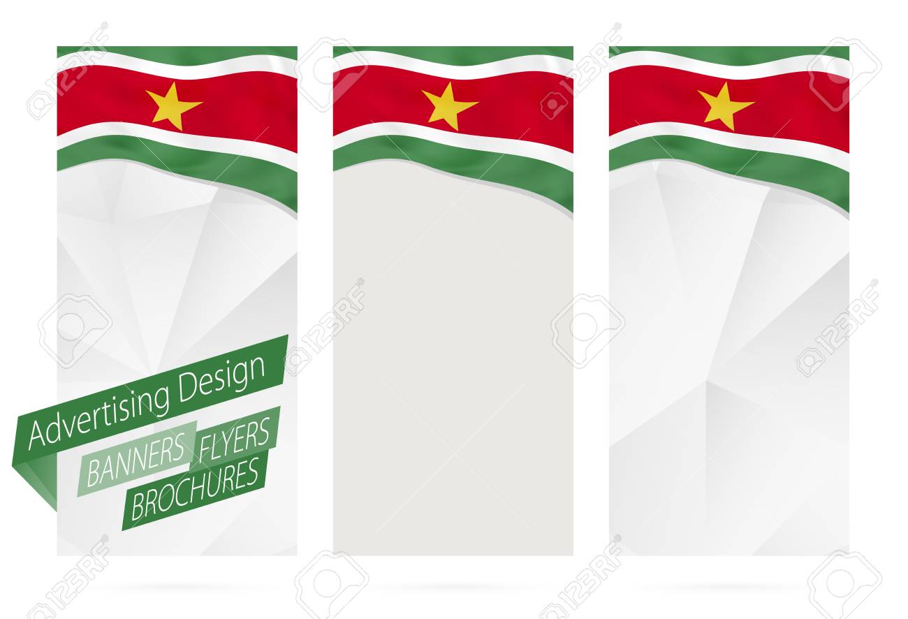 design of banners flyers brochures with flag of suriname leaflet printing flyers in guyana