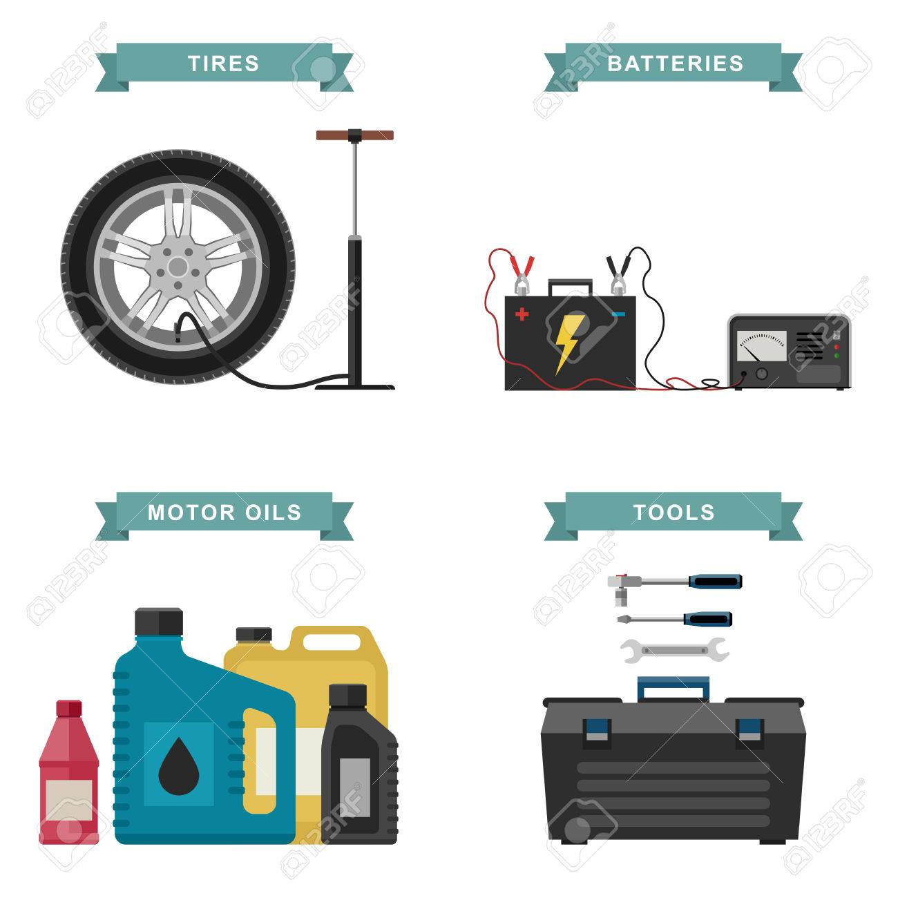 自動車部品のフラット アイコン ベクトル サービスとして タイヤ バッテリー 自動車オイル ツールの簡単なイラスト のイラスト素材 ベクタ Image 自動車部品のフラット アイコン ベクトル サービスとして タイヤ バッテリー 自動車オイル ツールの簡単なイラスト のイラスト素材 ベクタ Image