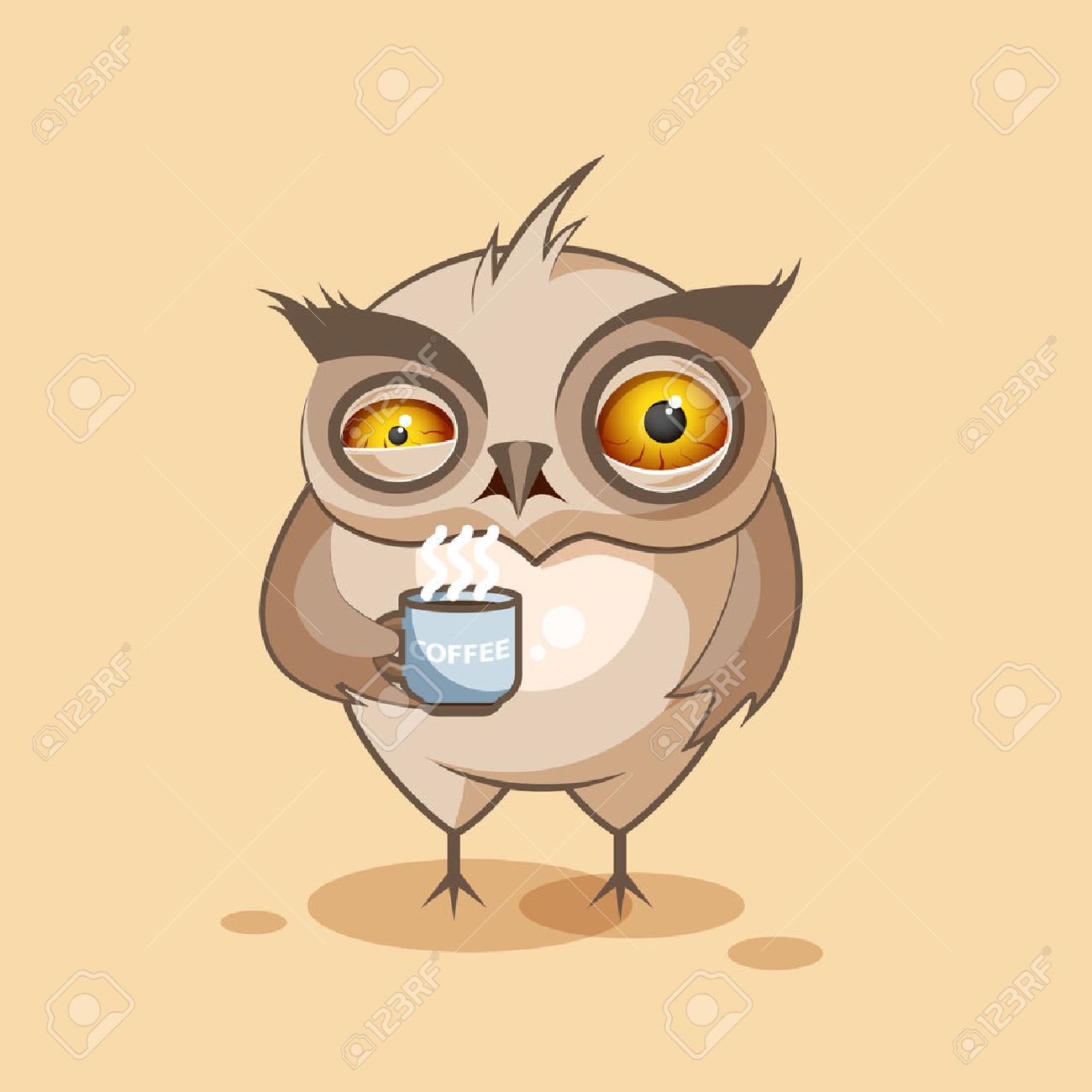 banque dimages vector illustration isol emoji dessin anim hibou nerveux avec tasse de caf autocollant moticne pour le site infographies vido - Dessin Avec Emoji banque dimages vector illustration isol emoji dessin anim hibou nerveux avec tasse de caf autocollant moticne pour le site infographies vido - Dessin Avec Emoji