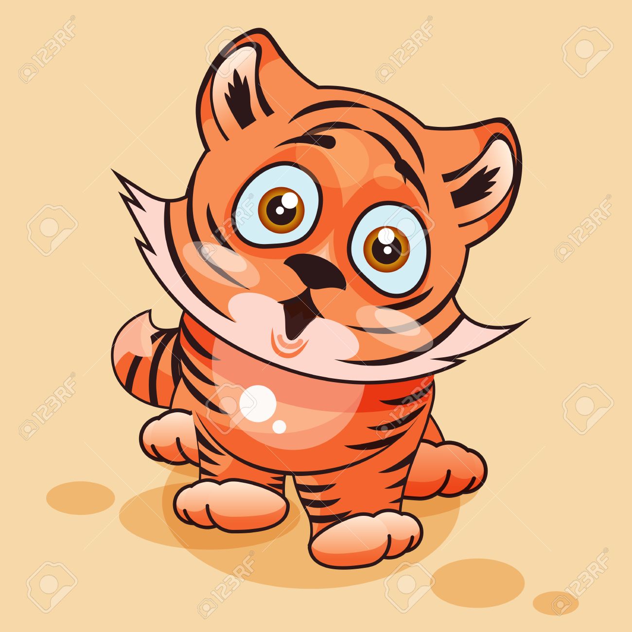 banque dimages vector illustration isol emoji dessin anim tiger cub surpris avec grande moticne yeux autocollant pour le site infographies vido - Dessin Avec Emoji banque dimages vector illustration isol emoji dessin anim tiger cub surpris avec grande moticne yeux autocollant pour le site infographies vido - Dessin Avec Emoji