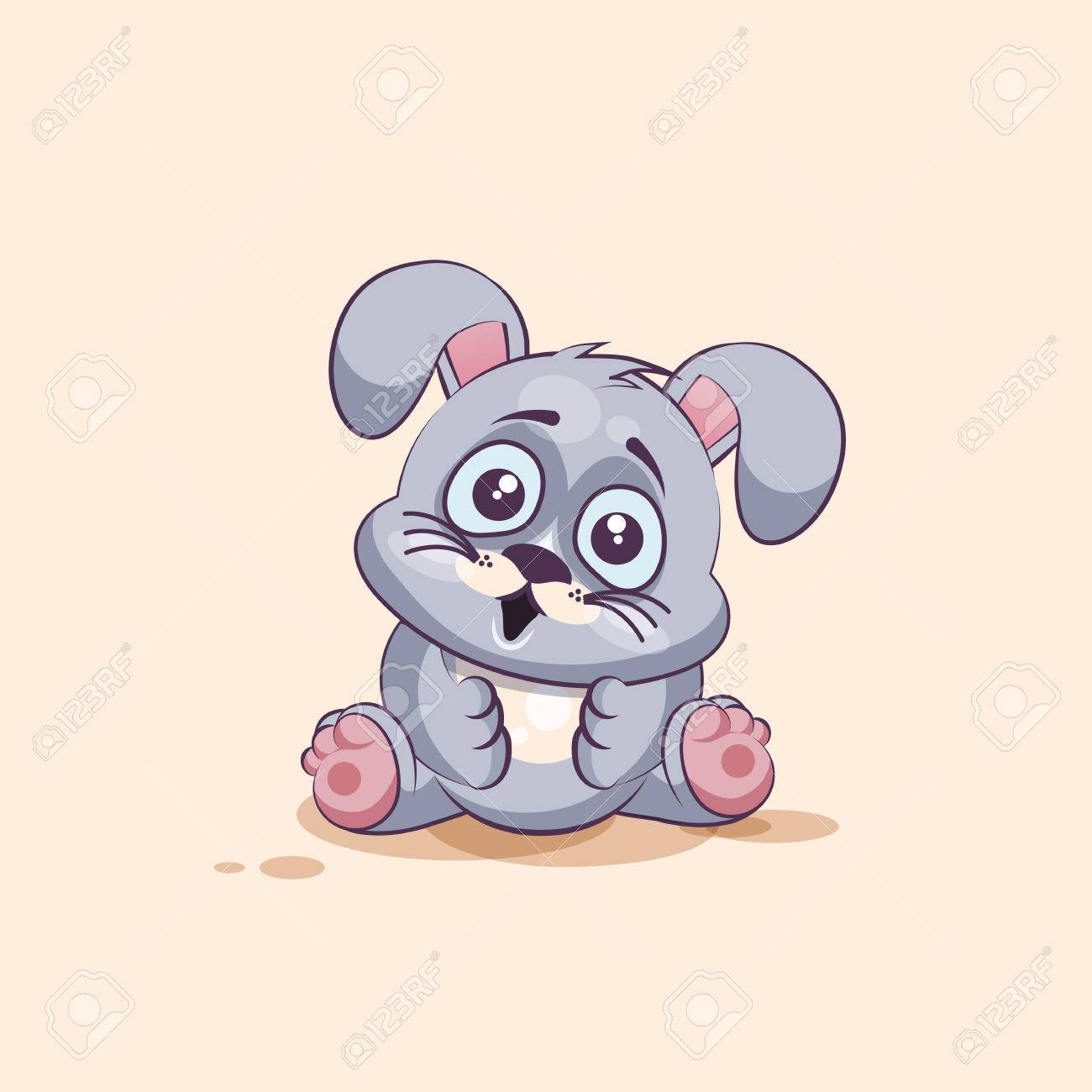 banque dimages vector illustration isol dessin anim caractre emoji gris leveret surpris avec grande moticne yeux autocollant pour le site - Dessin Avec Emoji banque dimages vector illustration isol dessin anim caractre emoji gris leveret surpris avec grande moticne yeux autocollant pour le site - Dessin Avec Emoji
