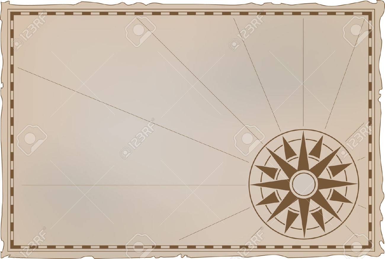 ベクトル イラスト ウィンド ローズ コンパスで 古代のカード のイラスト素材 ベクタ Image