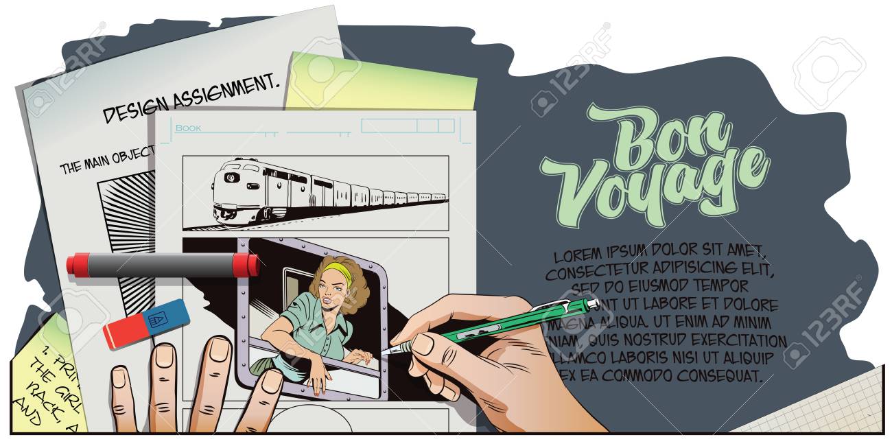 ストック イラスト レトロなスタイルのポップアートとビンテージ広告の人々 電車の中の女の子 旅行を開始します ボン ボヤージュ 手の写真を描画します のイラスト素材 ベクタ Image ストック イラスト レトロなスタイルのポップアートとビンテージ広告の人々 電車の中の女の子 旅行を開始します ボン ボヤージュ 手の写真を描画します のイラスト素材 ベクタ Image