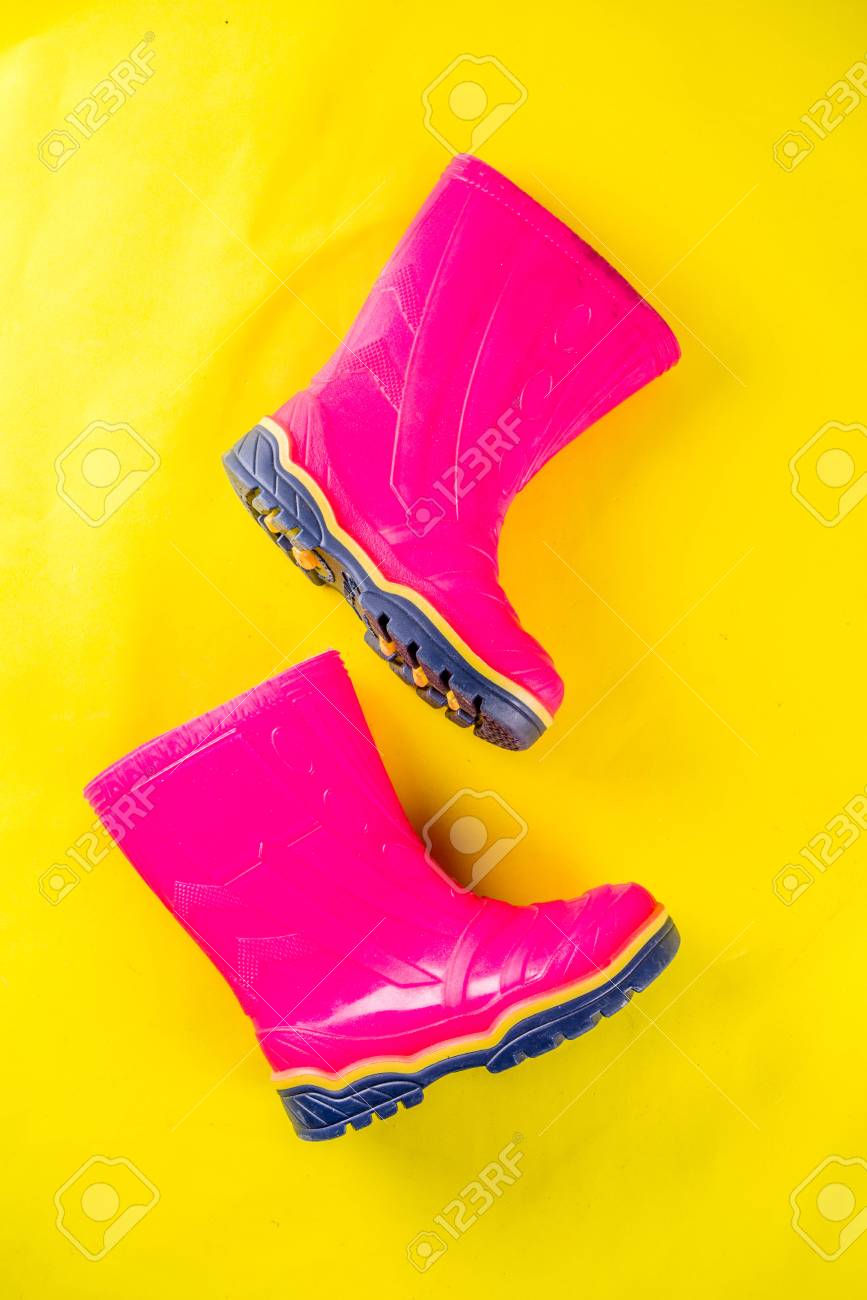 bright pink boots