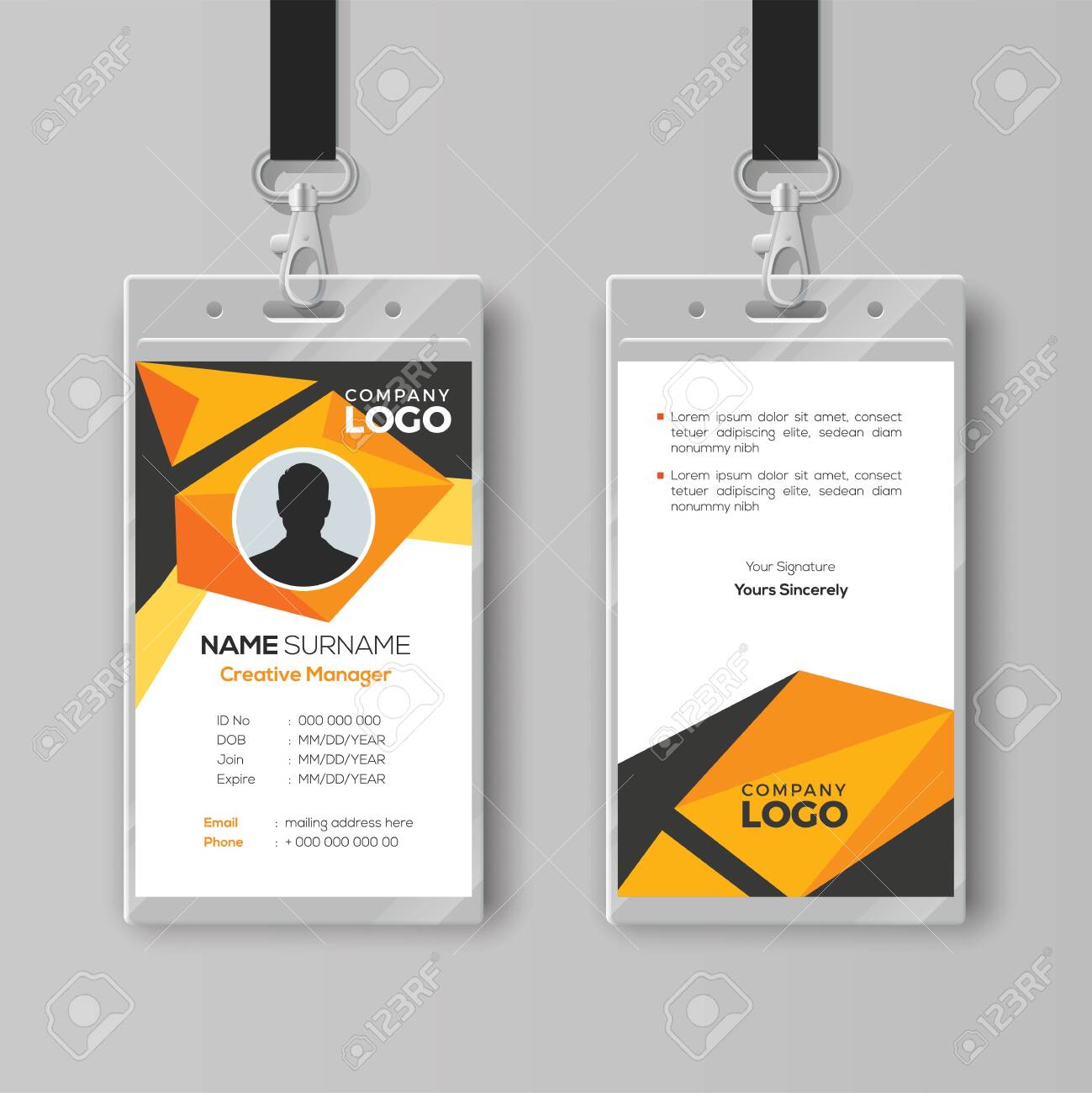 Id Card Template - Download Template Power Point 23 Within Company Id Card Design Template Id Card Template - Download Template Power Point 23 Within Company Id Card Design Template
