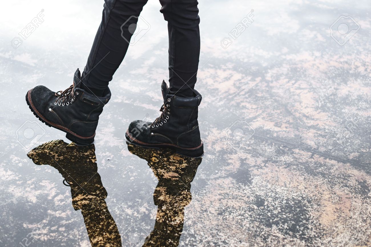 girls wearing combat boots