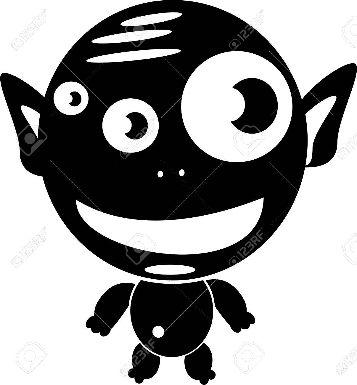 面白い輪郭外国人のベクトル イラスト のイラスト素材 ベクタ Image