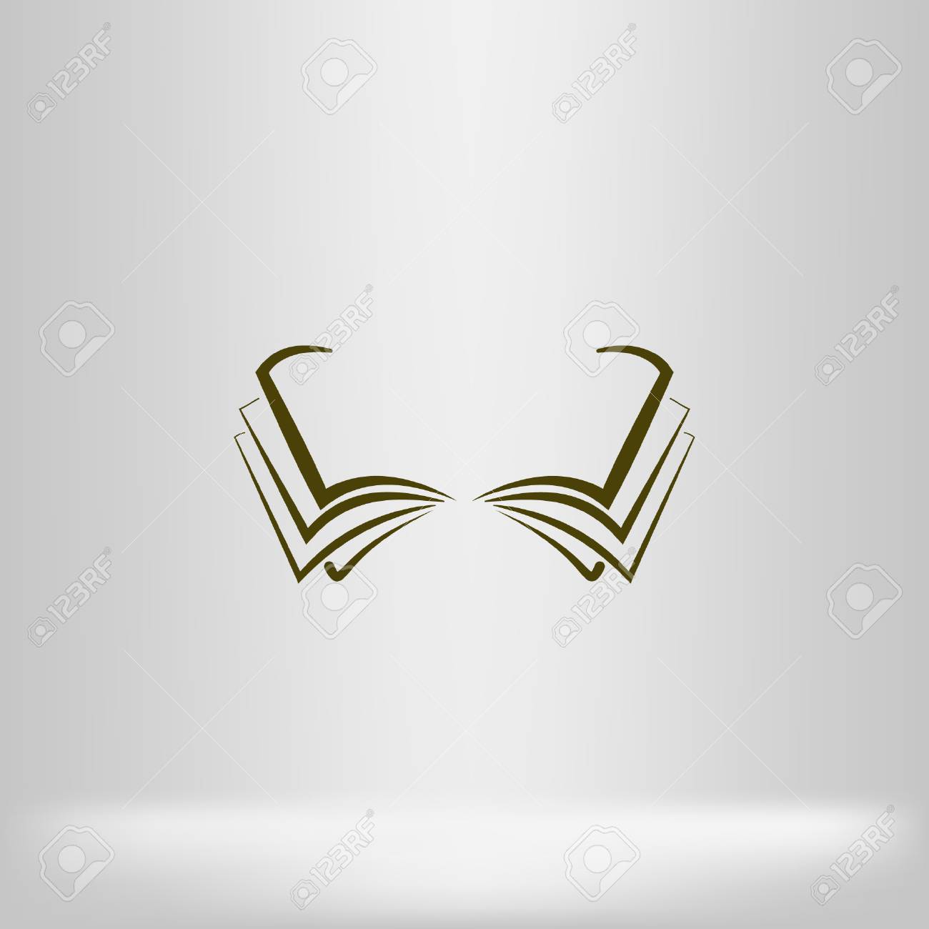 Open Book Vector Icon Royalty Free Cliparts Vectors And Stock Illustration Image
