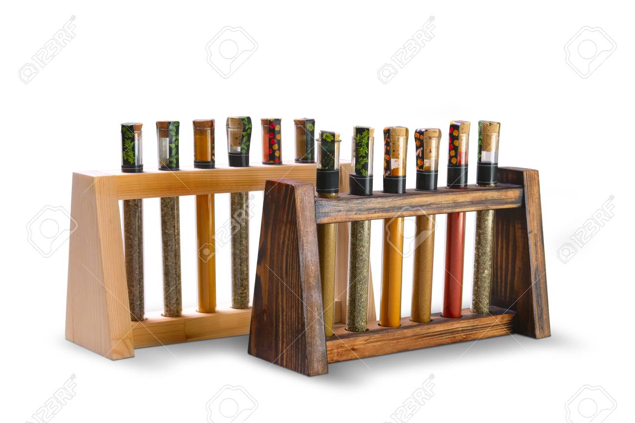 Kitchen Test Tubes Spice Rack Variety Of Spices In Test Tubes Stock Photo Picture And Royalty Free Image Image 117338964