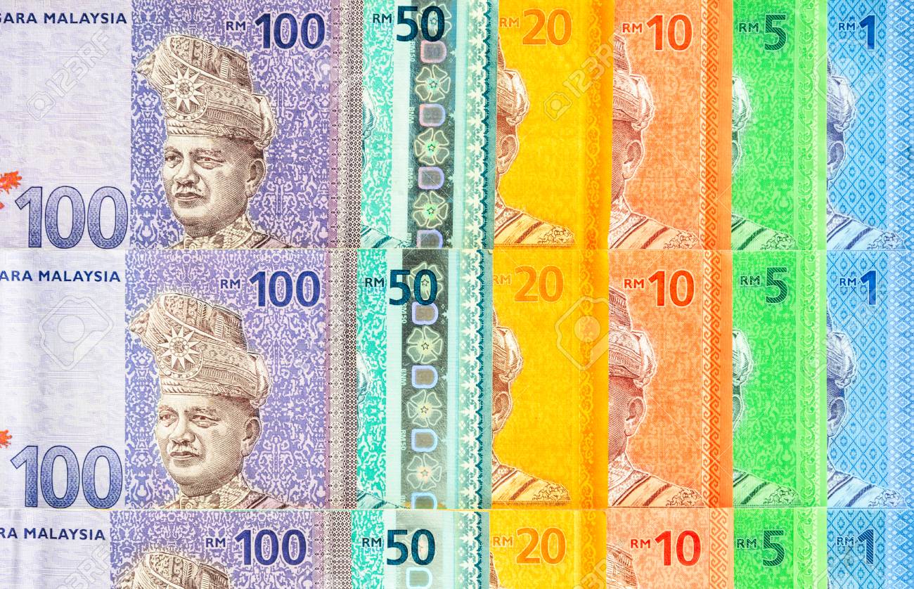 マレーシアリンギット紙幣の背景のマレーシア通貨。 1、5、10、20、50、100リンギット紙幣の紙幣。財務コンセプト。の写真素材・画像素材  Image 113833143