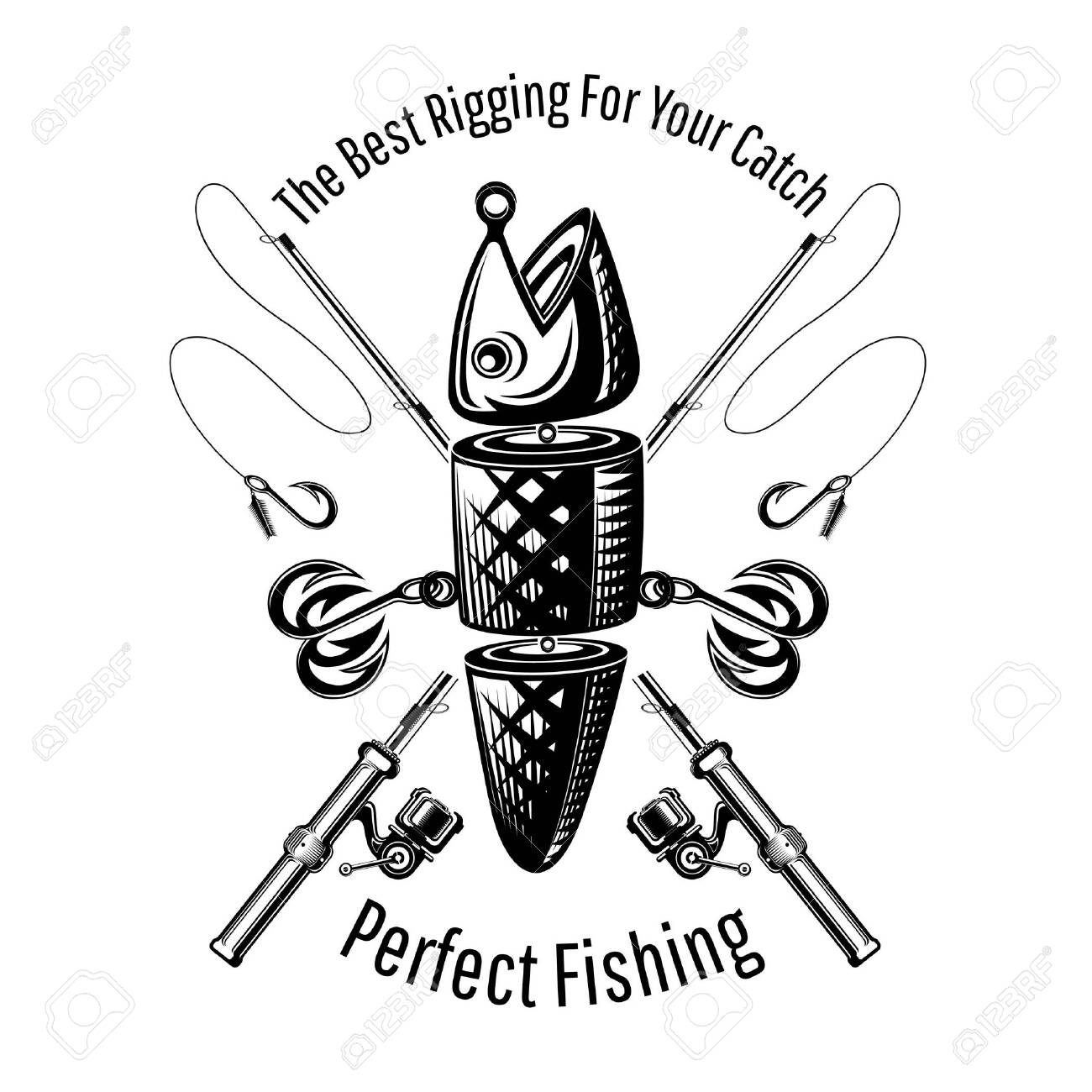 engraved fishing pole