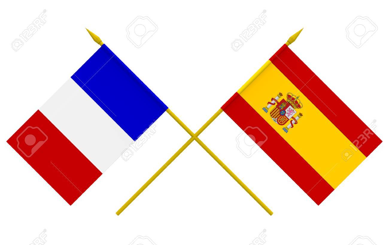 Resultado de imagen de BANDERA ESPAÃA Y FRANCIA