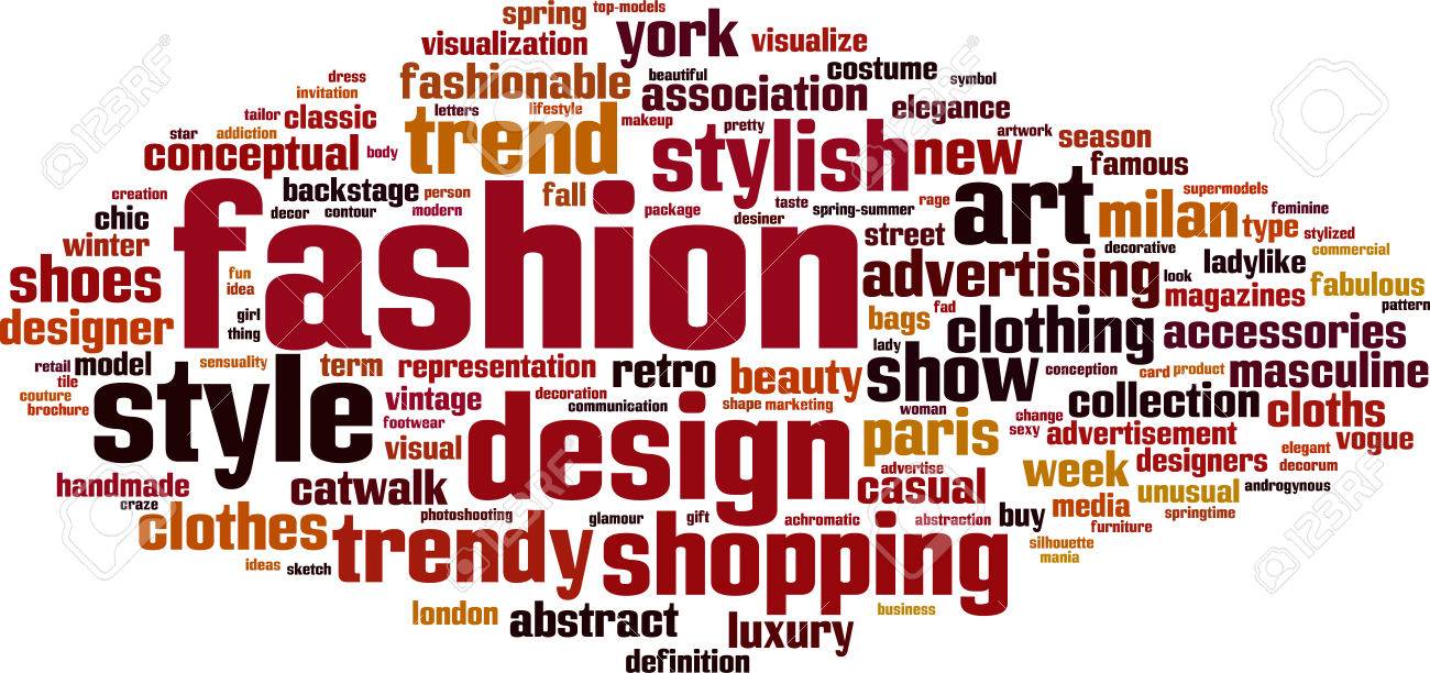 Fashion Word Cloud Concept Vector Illustration Royalty Free Svg Cliparts Vectors And Stock Illustration Image