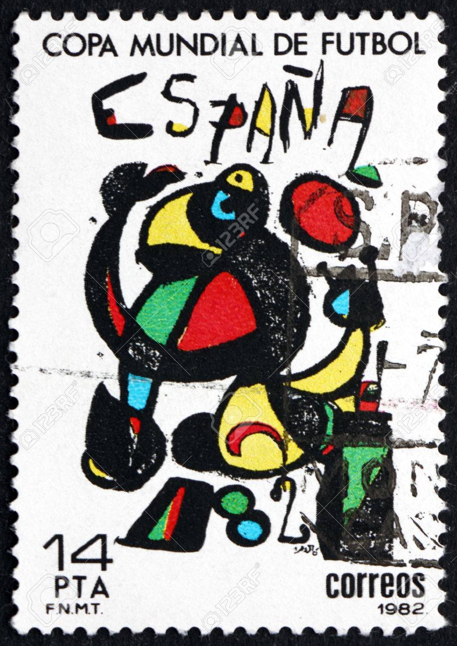 ジョアンミロ 1982年サッカーワールドカップポスター Espana