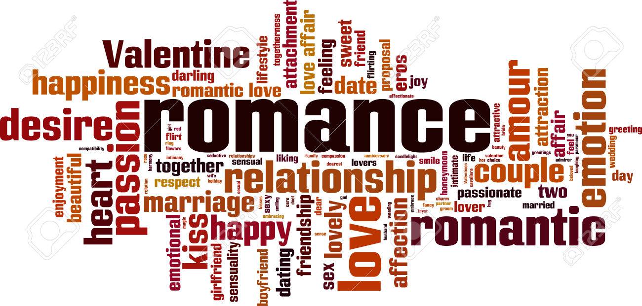 romance word cloud concept vector illustration royalty free