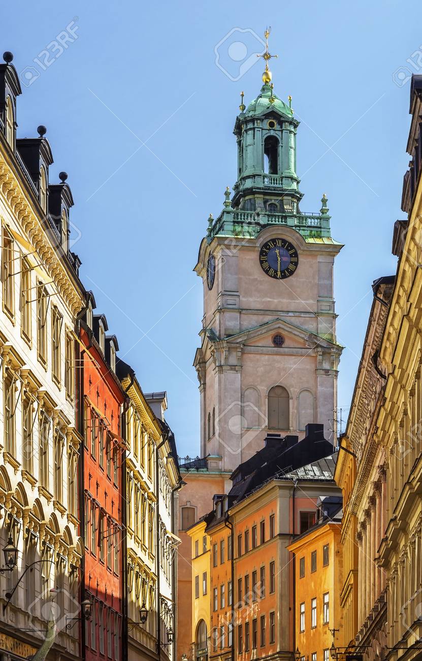 Church Of St Nicholas Is The Oldest Church In Gamla Stan The Stock Photo Picture And Royalty Free Image Image