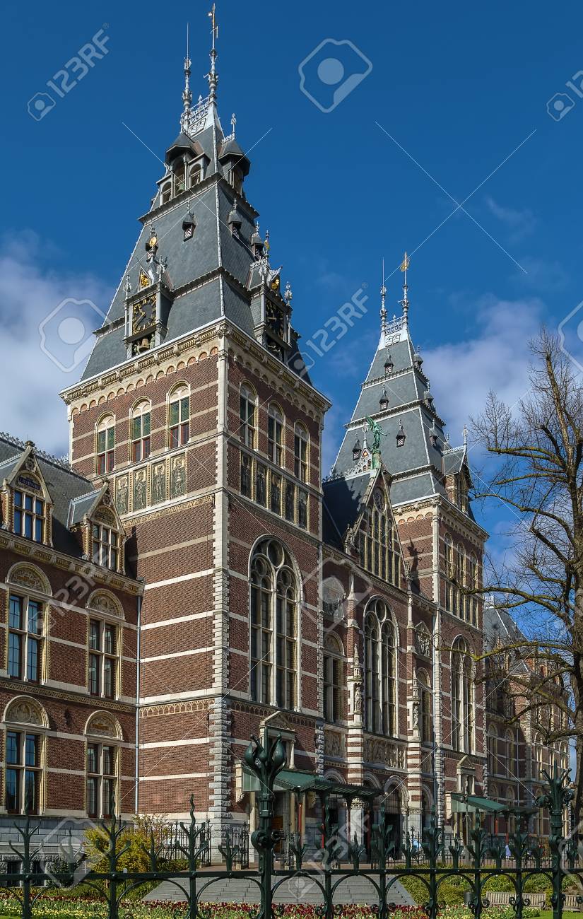 アムステルダム国立美術館 帝国博物館 は オランダ国立博物館アムステルダムにおける芸術と歴史に専用です の写真素材 画像素材 Image