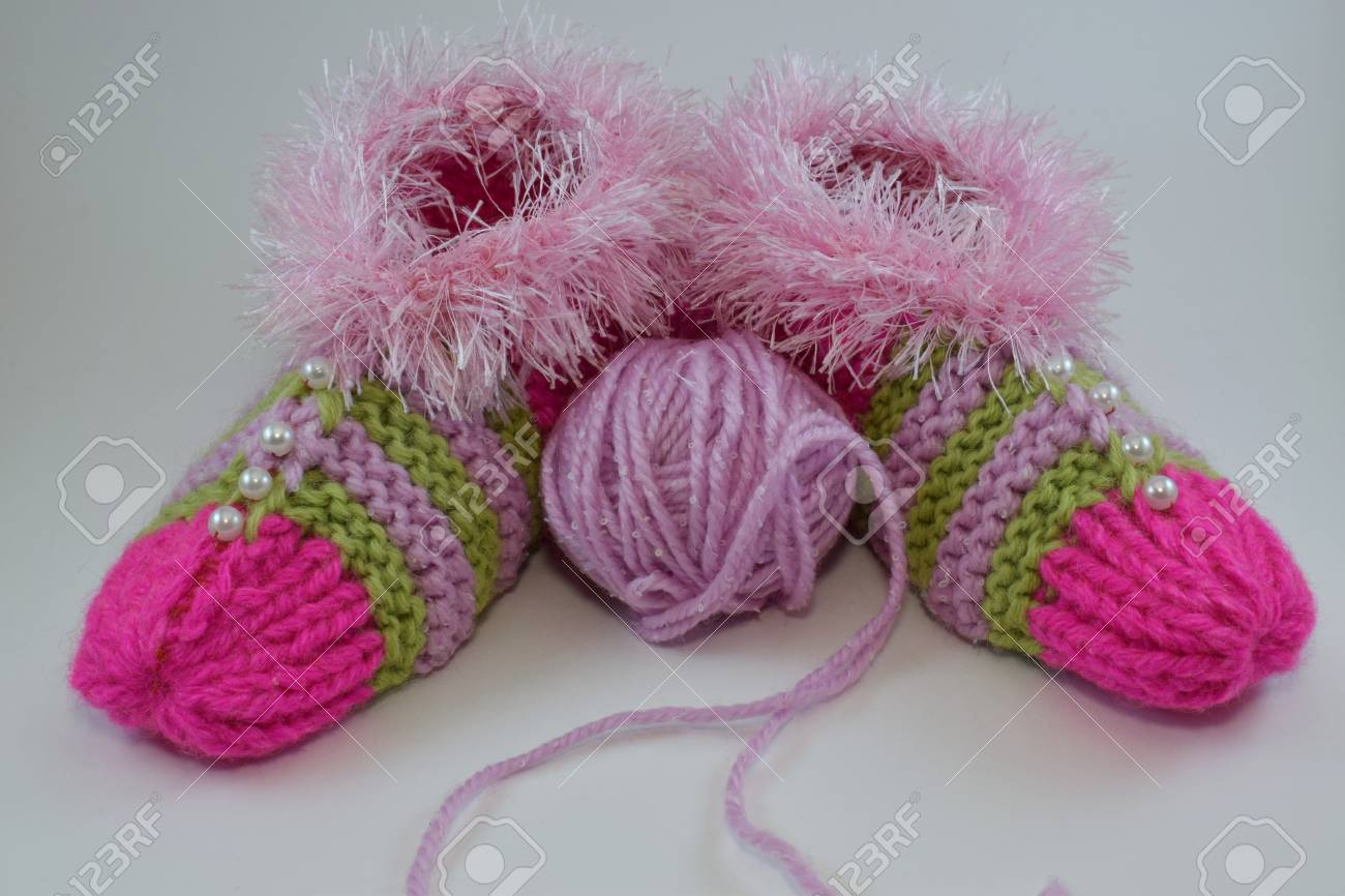 wool baby slippers