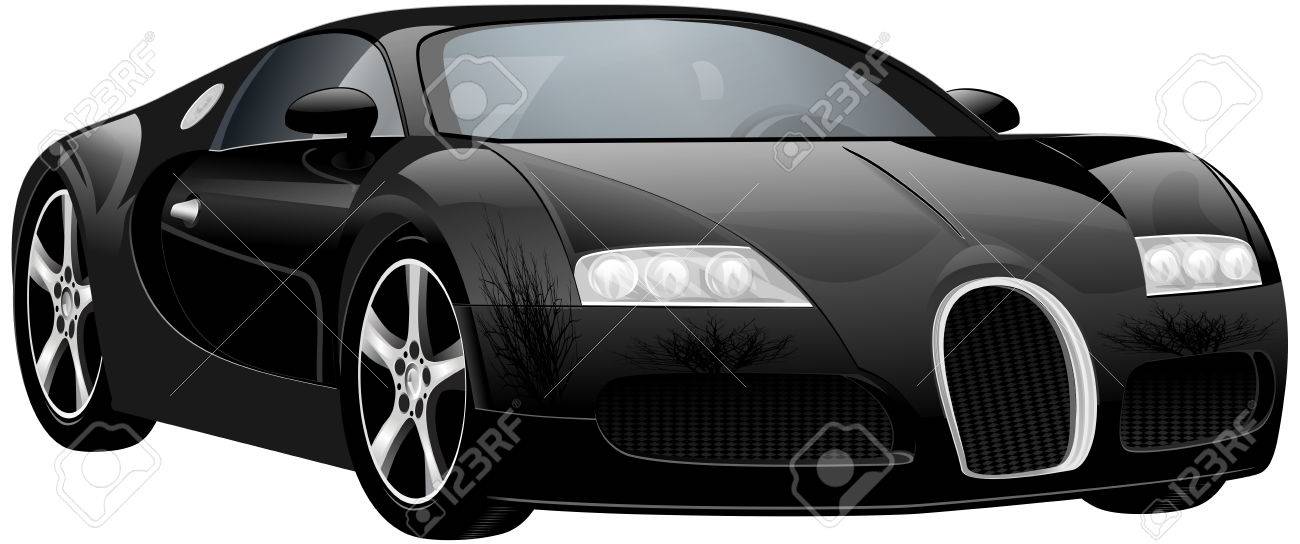 Vector Sport De Luxe Voiture Dessin Original Isole Sur Blanc Clip Art Libres De Droits Vecteurs Et Illustration Image