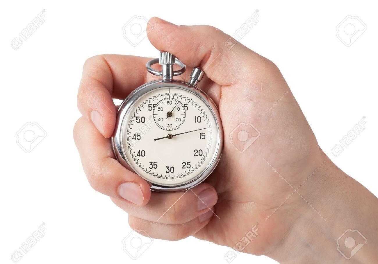 close up of hand holding stopwatch stock photo picture and royalty